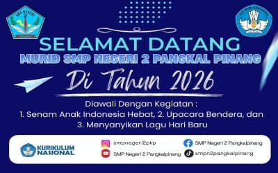 Sambutan Kepala SMPN 2 Pangkalpinang pada Hari Pertama Masuk Sekolah Semester Genap TP 2025-2026